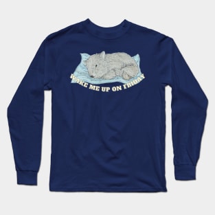 Sleeping wombat Long Sleeve T-Shirt